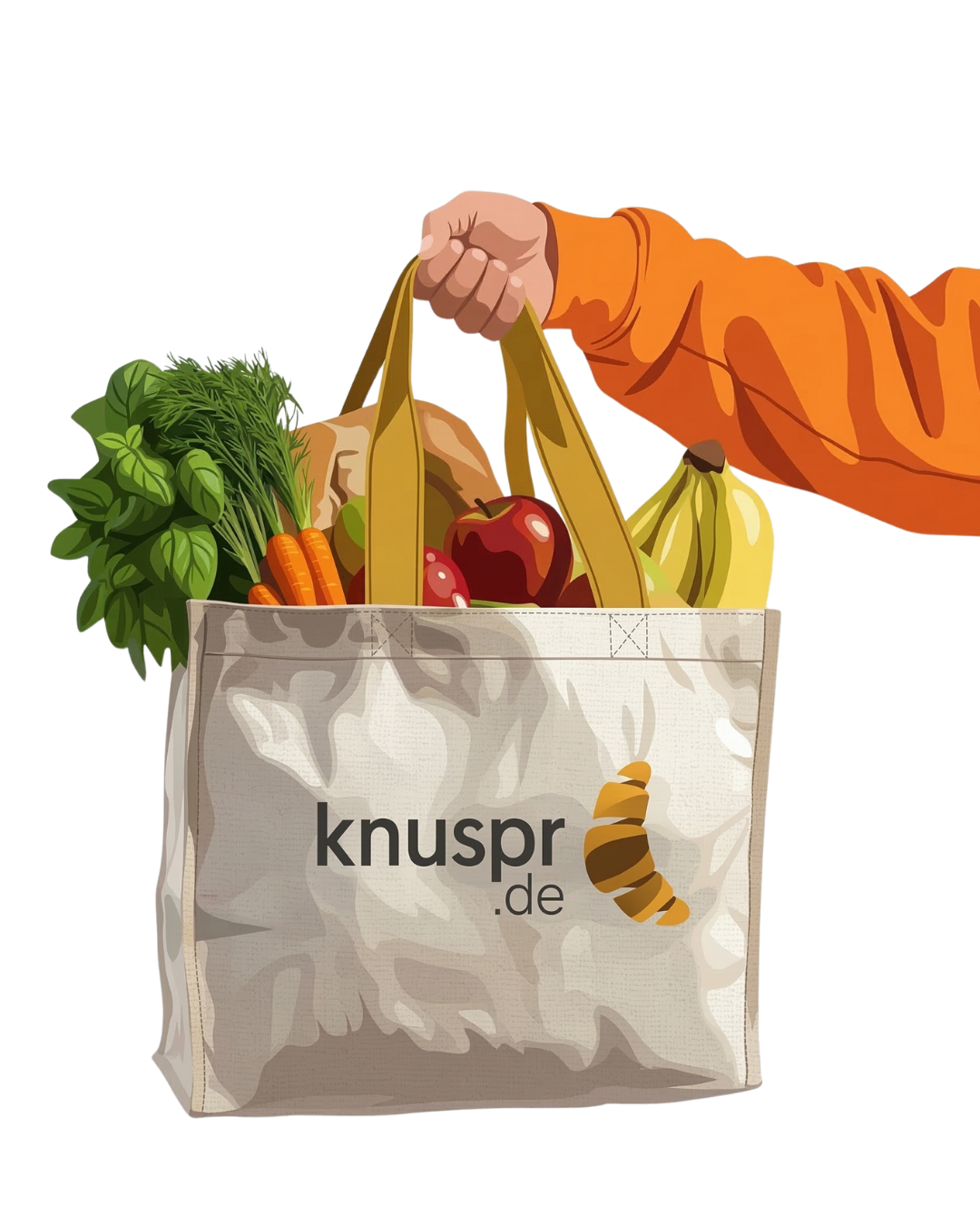 A Knuspr.de shopping bag